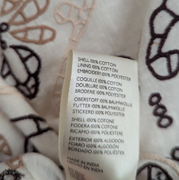 NWT Anthropologie Eyelet Blouse, size M - Picture 8 of 9